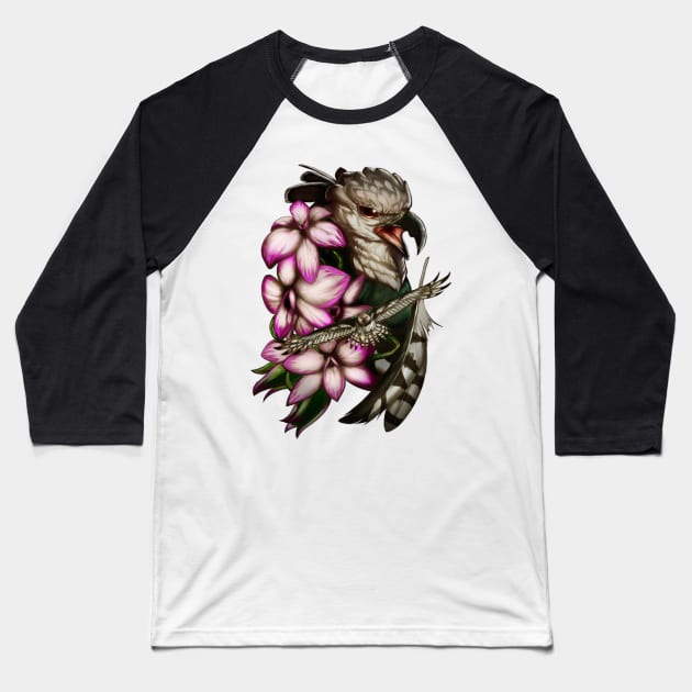 American Harpy Eagle Baseball T-Shirt by Xonaar Illustrations